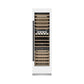 ZLINE Autograph 24" 12.4 cu. ft. Triple Zone 100 Bottle Column Wine Cooler in White Matte and Matte Black Accents, RCWVZ-WM-24-MB