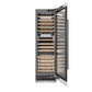 ZLINE Autograph 24" 12.4 cu. ft. Triple Zone 100 Bottle Column Wine Cooler in White Matte and Matte Black Accents, RCWVZ-WM-24-MB