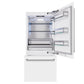 ZLINE 36" 19.8 cu. ft. Built-In Bottom Freezer Refrigerator with Water Dispenser and Ice Maker in White Matte, RBIT-WM-36