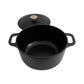 ZLINE 5-Piece Enameled Cast Iron Cookware Set in Black Matte, CWSETS-BLM-5