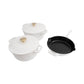 ZLINE 5-Piece Enameled Cast Iron Cookware Set in White Matte, CWSETS-WM-5