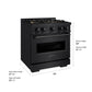 ZLINE 30" 4.2 cu. ft. Classic Dual Fuel Range with 4 Burner DuoPro™ Cooktop and Convection Oven in Black Stainless Steel, PCDRB-30