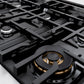 ZLINE 48" Legacy Gas Rangetop with 7 Burners and Porcelain Cooktop in Satin Stainless Steel with Griddle, RTS-GR-48