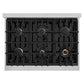ZLINE 36" 5.2 cu. ft. Classic Dual Fuel Range with 6 Burners in Stainless Steel, CDR36