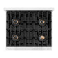 ZLINE 30" 4.2 cu. ft. Classic Dual Fuel Range with 4 Burner DuoPro™ Cooktop and Electric Convection Oven in Stainless Steel, PCDR30
