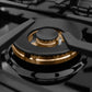 ZLINE Autograph Edition 36 in. Gas Rangetop in Stainless Steel and Gold Accents, RTZ-36-G