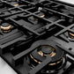ZLINE Autograph Edition 36 in. Gas Rangetop in Stainless Steel and Gold Accents, RTZ-36-G