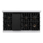 ZLINE Autograph Edition 48 In. Rangetop with 7 Gas Burners in Stainless Steel and Champagne Bronze Accents, RTZ-48-CB