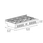 ZLINE Autograph Edition 48 in. Gas Rangetop in Stainless Steel and Gold Accents, RTZ-48-G