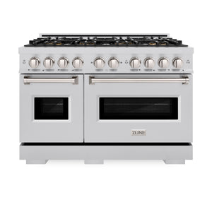 ZLINE ZLINE 48" 6.7 cu. ft. Classic Gas Range with 8 Burner DuoPro™ Cooktop and Dual Ovens in Stainless Steel, PCGR48