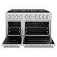 ZLINE ZLINE 48" 6.7 cu. ft. Classic Gas Range with 8 Burner DuoPro™ Cooktop and Dual Ovens in Stainless Steel, PCGR48