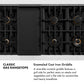 ZLINE Autograph 48" Legacy Gas Rangetop with 7 Burners and Porcelain Cooktop in Satin Stainless Steel with Polished Gold Accents, RTSZ-48-G