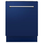 ZLINE Tallac 24-Inch Top Control Built-In Dishwasher, Blue Gloss Panel, Traditional Handle, 51 dBA (DWV-BG-24)