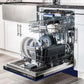 ZLINE Tallac 24-Inch Top Control Built-In Dishwasher, Blue Gloss Panel, Traditional Handle, 51 dBA, DWV-BG-24