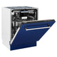 ZLINE Tallac 24-Inch Top Control Built-In Dishwasher, Blue Gloss Panel, Traditional Handle, 51 dBA, DWV-BG-24