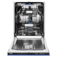 ZLINE Tallac 24-Inch Top Control Built-In Dishwasher, Blue Matte Panel, Traditional Handle, 51 dBA, DWV-BM-24