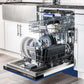 ZLINE Tallac 24-Inch Top Control Built-In Dishwasher, Blue Matte Panel, Traditional Handle, 51 dBA, DWV-BM-24