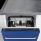 ZLINE Tallac 18-Inch Top Control Built-In Dishwasher, Blue Matte Panel, Traditional Handle, 51 dBA, DWV-BM-18