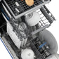 ZLINE Tallac 18-Inch Top Control Built-In Dishwasher, Blue Matte Panel, Traditional Handle, 51 dBA, DWV-BM-18