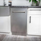 ZLINE Tallac 18-Inch Top Control Built-In Dishwasher, Panel Ready, Modern Handle, 51 dBA, DWV-18
