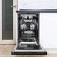 ZLINE Tallac 18-Inch Top Control Built-In Dishwasher, Panel Ready, Modern Handle, 51 dBA, DWV-18