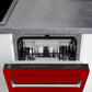 ZLINE Tallac 18-Inch Top Control Built-In Dishwasher, Red Gloss Panel, Traditional Handle, 51 dBA, DWV-RG-18