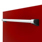 ZLINE Tallac 24-Inch Top Control Built-In Dishwasher, Red Gloss Panel, Traditional Handle, 51 dBA, DWV-RG-24