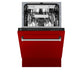 ZLINE Tallac 18-Inch Top Control Built-In Dishwasher, Red Gloss Panel, Traditional Handle, 51 dBA, DWV-RG-18