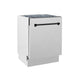 ZLINE Tallac Autograph Edition 24-Inch Top Control Built-In Dishwasher, Satin Stainless Steel Panel, Modern Matte Black Handle, 51 dBA, DWVZ-SN-24-MB