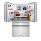 ZLINE 36" 21.6 cu. ft. French Door Refrigerator with Water and Ice Dispenser and Water Filter in Stainless Steel, RFM-W-WF-36