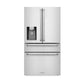 ZLINE 36" 21.6 cu. ft. French Door Refrigerator with Water and Ice Dispenser and Water Filter in Stainless Steel, RFM-W-WF-36