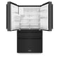 ZLINE 36" 21.6 cu. Ft. French Door Refrigerator with Water and Ice Dispenser and Water Filter in Black Stainless Steel, RFM-W-WF-36-BS