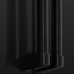 ZLINE 36 inch French Door Refrigerator with Water Dispenser, Ice Maker in Fingerprint Resistant Black Stainless Steel, RFM-W-36-BS
