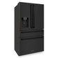ZLINE 36" 21.6 cu. Ft. French Door Refrigerator with Water and Ice Dispenser and Water Filter in Black Stainless Steel, RFM-W-WF-36-BS