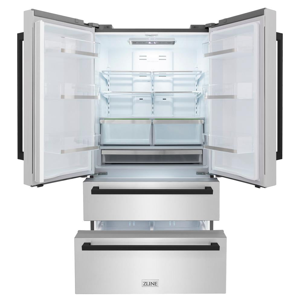 ZLINE RFMZ-36-FMB Drawers Open