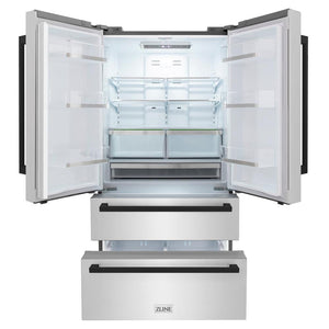 ZLINE RFMZ-36-FMB Drawers Open