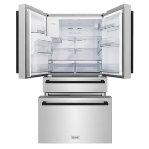 ZLINE RFMZ-W-36-FMB Drawers Open