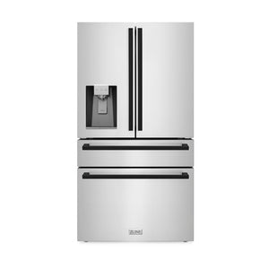 ZLINE Autograph Edition 36 In. Refrigerator RFMZ-W-36-FMB Front Hero