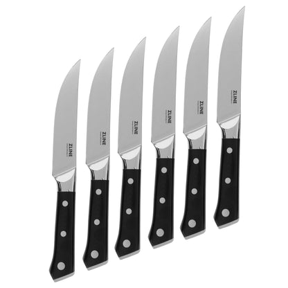 ZLINE 6-Piece Professional German Steel Steak Knife Set, STK-GS-6