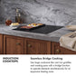ZLINE 24-Inch Induction Cooktop, 3 Elements, 1 Bridge Zone, Anti-Scratch Matte Glass, Drop-In, FCIND-24