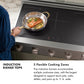 ZLINE Autograph Edition 36" Paramount Induction Rangetop with 5 Element Cooktop in Stainless Steel and Champagne Bronze Accents, SINRTZ-36-CB