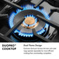 ZLINE 36" 5.2 cu. ft. Classic Dual Fuel Range with 6 Burner DuoPro™ Cooktop and Convection Oven in Stainless Steel, PCDR36