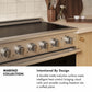ZLINE Autograph Edition 24 in. 3.2 cu. ft. Marino Induction Range with 3 Element Cooktop and Electric Convection Oven in Stainless Steel with Polished Gold Accents, MINRZ-24-G
