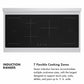 ZLINE 48" Paramount Induction Range with 7 Element Cooktop in Stainless Steel with Black Matte Doors, SINR-BLM-48