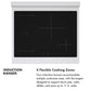 ZLINE 30" 4.2 cu. ft. Paramount Induction Range with 4 Element Cooktop and Electric Convection Oven in Stainless Steel with Black Matte Door, SINR-BLM-30
