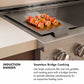 ZLINE Autograph Edition 48" Paramount Induction Range with 7 Element Cooktop in Stainless Steel with Polished Gold Helix Handles and Knob Accents, SINRZ-48-KG