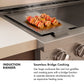 ZLINE 48" Paramount Induction Range with 7 Element Cooktop in Stainless Steel with Black Matte Doors, SINR-BLM-48
