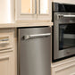 ZLINE Monument Autograph Edition 24-Inch Top Control Built-In Dishwasher, Stainless Steel Panel, Polished Nickel Helix Handle, 44 dBA, DWMTZ-30424-KPN
