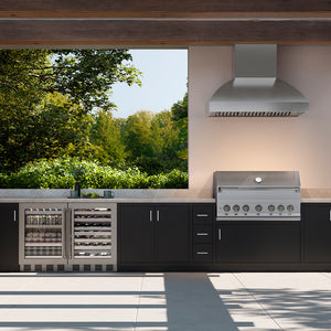 ZLINE 2,000 CFM 48" Wall Mount Outdoor Grill Hood, GOW2-48