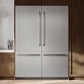 ZLINE 60" 32.2 cu. ft. French Door Built-In Bottom Freezer Refrigerator with Water Dispensers and Ice Makers in DuraSnow Stainless Steel with Graphite Gray Interior, GRBIV-SN-60